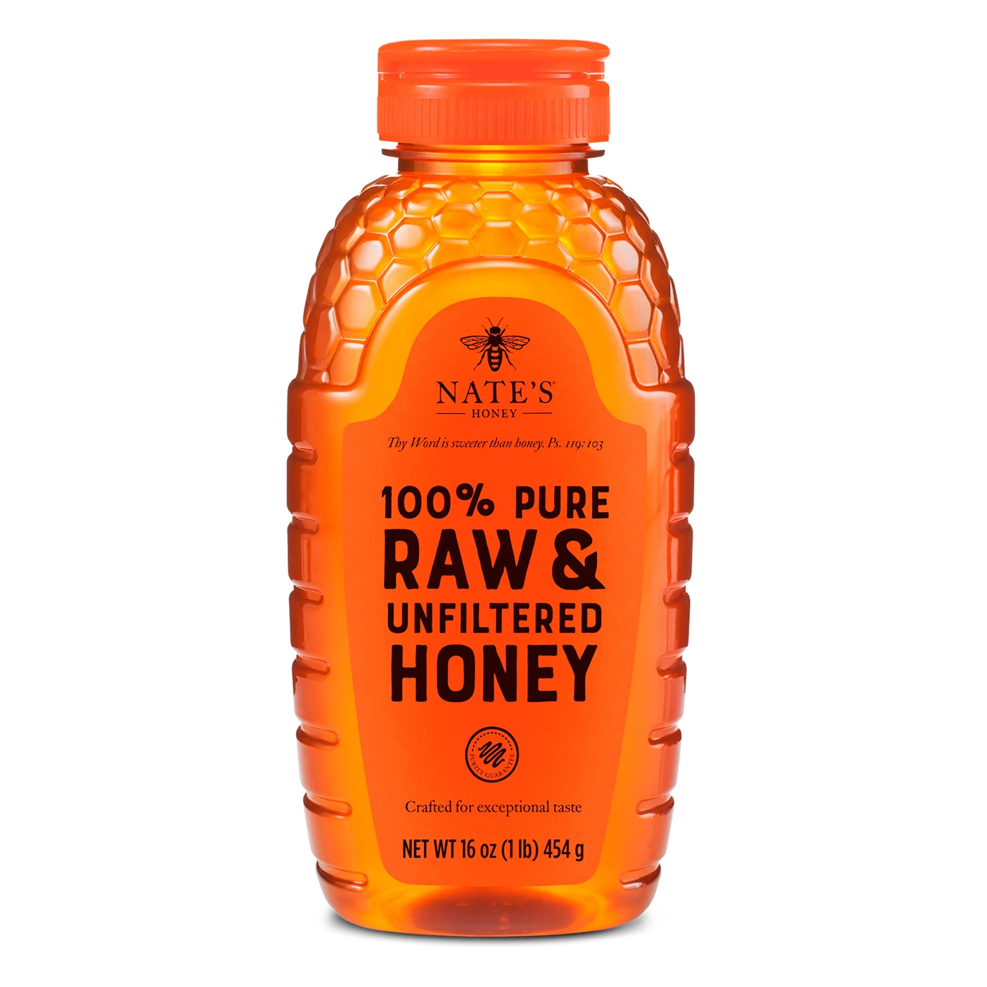 Nate's Honey: 100% Pure, Raw and Unfiltered Honey - 16 fl oz Gluten-Free Honey | Walmart (US)