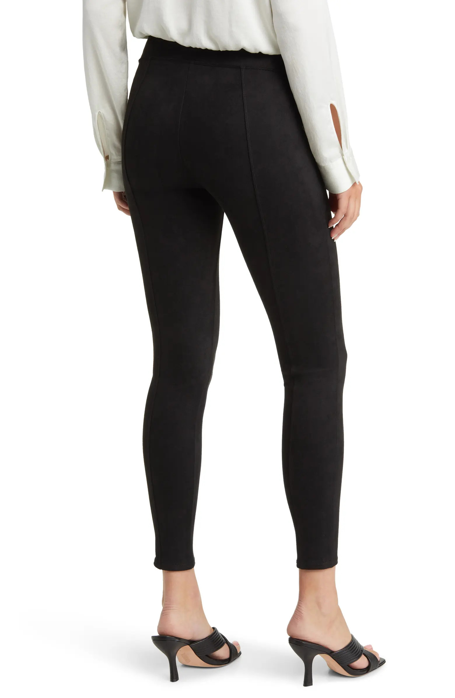 High Waist Faux Suede Leggings | Nordstrom