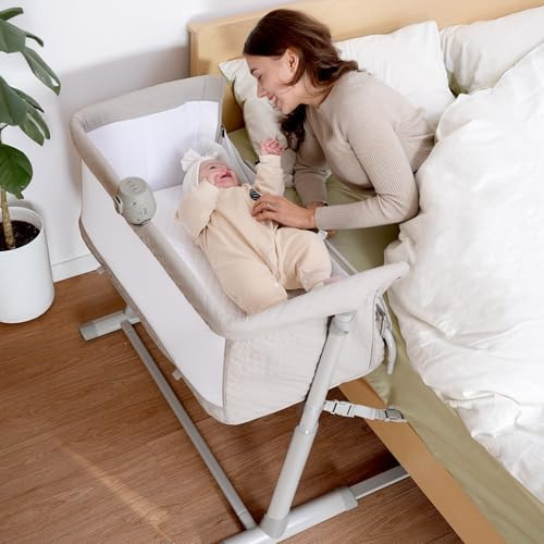 Cloud Baby Bedside Bassinet, Bed Crib for Infant and Newborn, Portable Sleeper for Co-Sleeping, Includes Hanging Figurine and Music - for Girls and Boys, Unisex | Amazon (US)