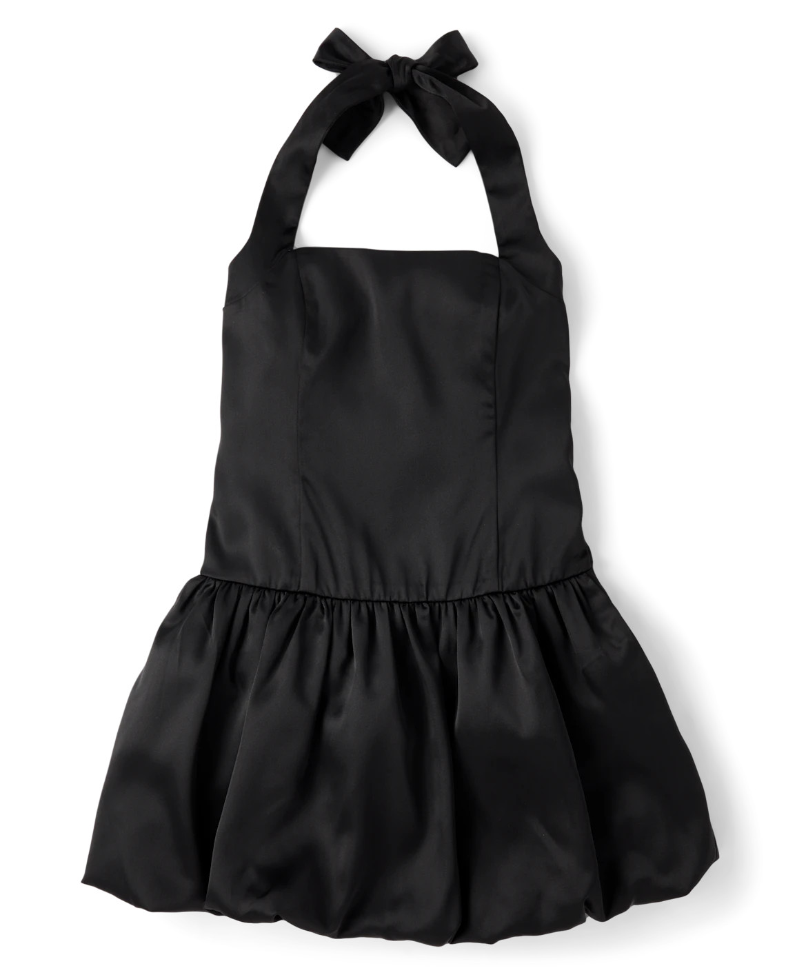 Tween Girls Halter Bubble Dress - black | The Children's Place