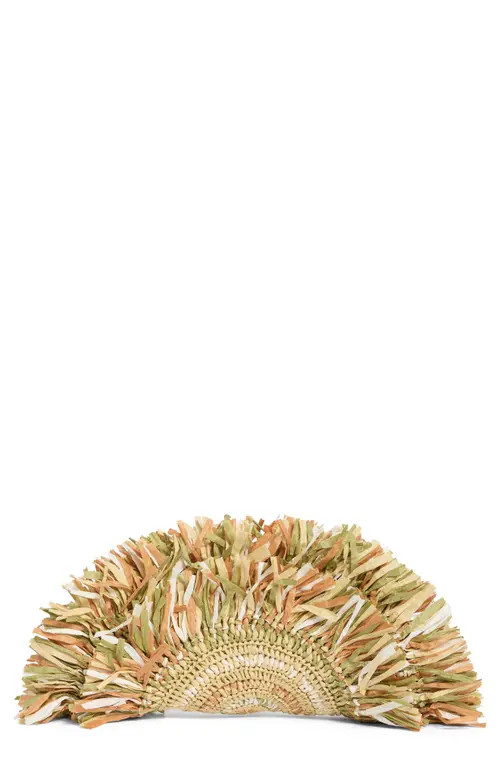 Sam Edelman Lily Straw Clutch in Green at Nordstrom | Nordstrom