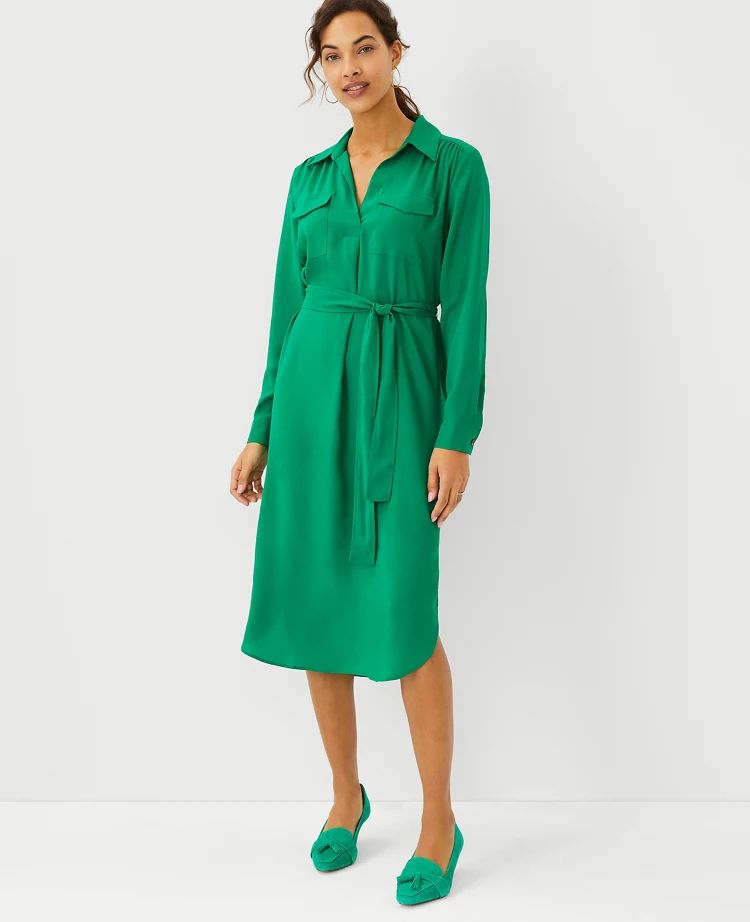 Collared Belted Shirtdress | Ann Taylor (US)
