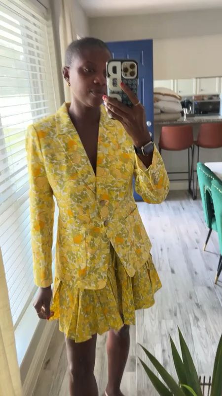 This look is fabulous! Limone print blazer with a matching skirt from
J.Crew

#LTKFind #LTKsalealert #LTKstyletip