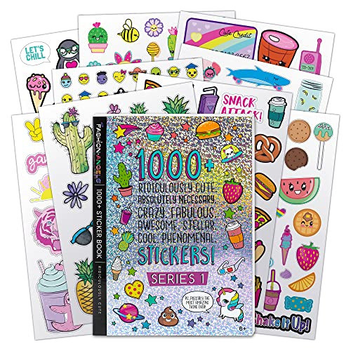 Fashion Angels 1000+ Ridiculously Cute Stickers for Kids - Fun Craft Stickers for Scrapbooks, Planners, Gifts and Rewards, 40-Page Sticker Book for Kids Ages 6+ and Up | Amazon (US)