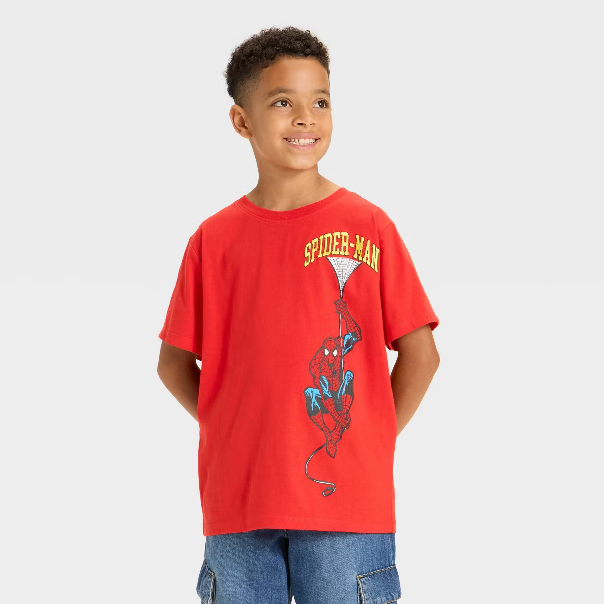 Boys' Spider-Man Short Sleeve Graphic T-Shirt - Red | Target