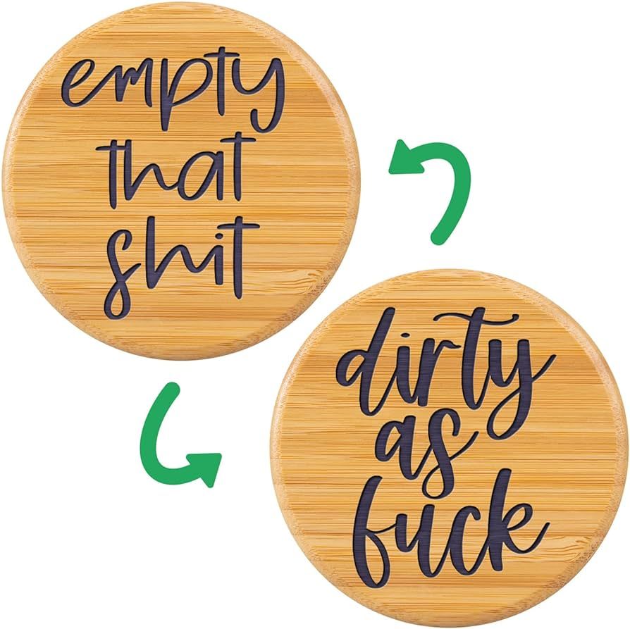 LEADO Dishwasher Magnet Clean Dirty Sign - Clean Dirty Magnet for Dishwasher - Bamboo, Dirty Clea... | Amazon (US)