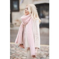 Soft Long Winter Scarf, Fluffy Powder Pink Women Shawl, Chunky Neck Warmer, Big Blanket Scarf | Etsy (US)