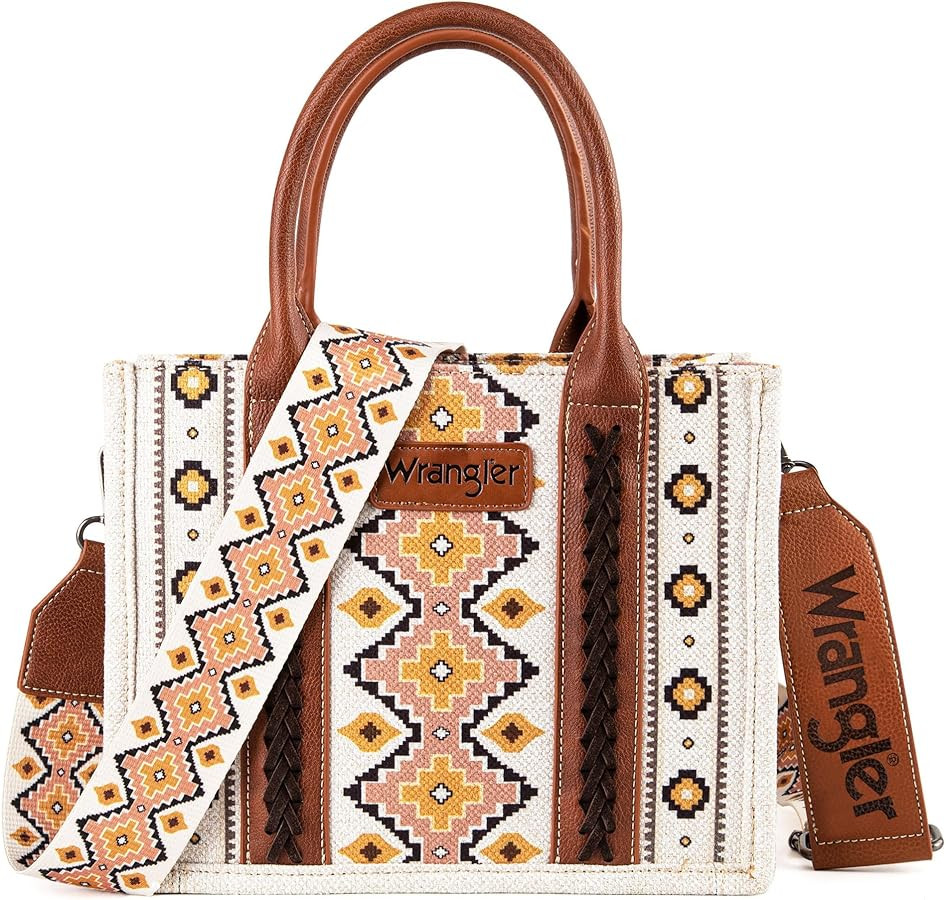Wrangler Aztec Tote Bag for Women Boho Shoulder Purses and Handbags | Amazon (US)