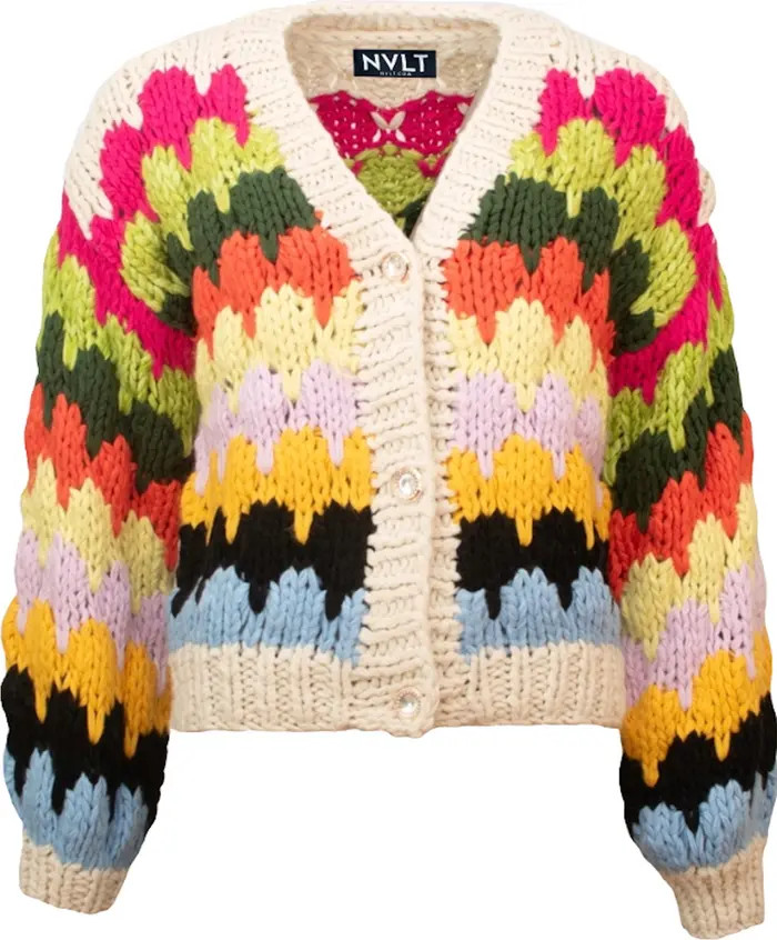 NVLT Multicolor Button Front Cardigan | Nordstromrack | Nordstrom Rack