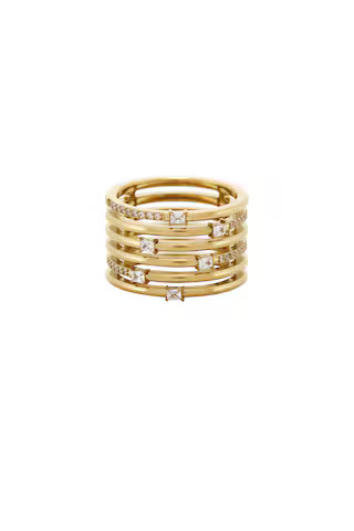 Heaven Mayhem Whimsey Ring in Metallic Gold. - size 5 | Revolve Clothing (Global)