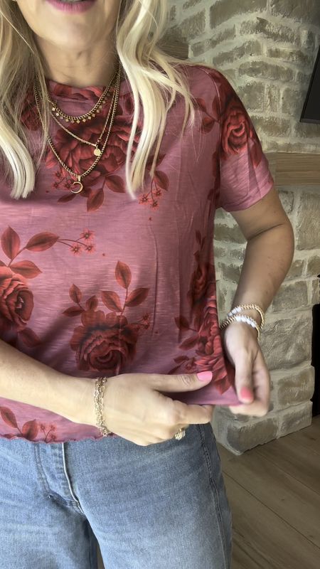 Amazon tee and barrel jeans! Size small in the jeans and size M In the top. (Size up if in between)

#LTKsalealert #LTKstyletip #LTKfindsunder50