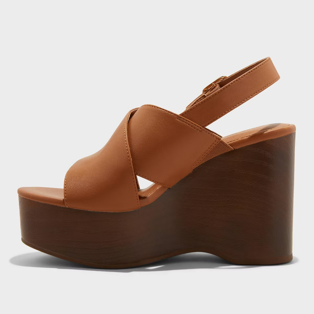 Women's Naomi Wood Wedge Heels with Memory Foam Insole - Universal Thread™ | Target