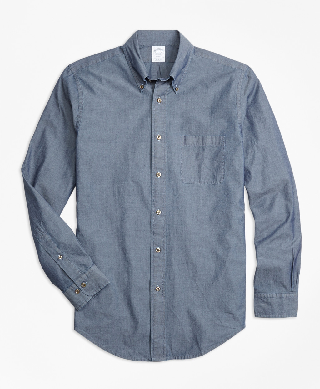 Brooks Brothers Men's Regent Fit Indigo Chambray Sport Shirt | Brooks Brothers