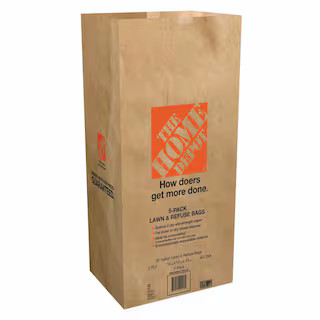 The Home Depot 30 Gal. Paper Lawn and Leaf Bags - 50 Count 30GPLLB50C - The Home Depot | The Home Depot