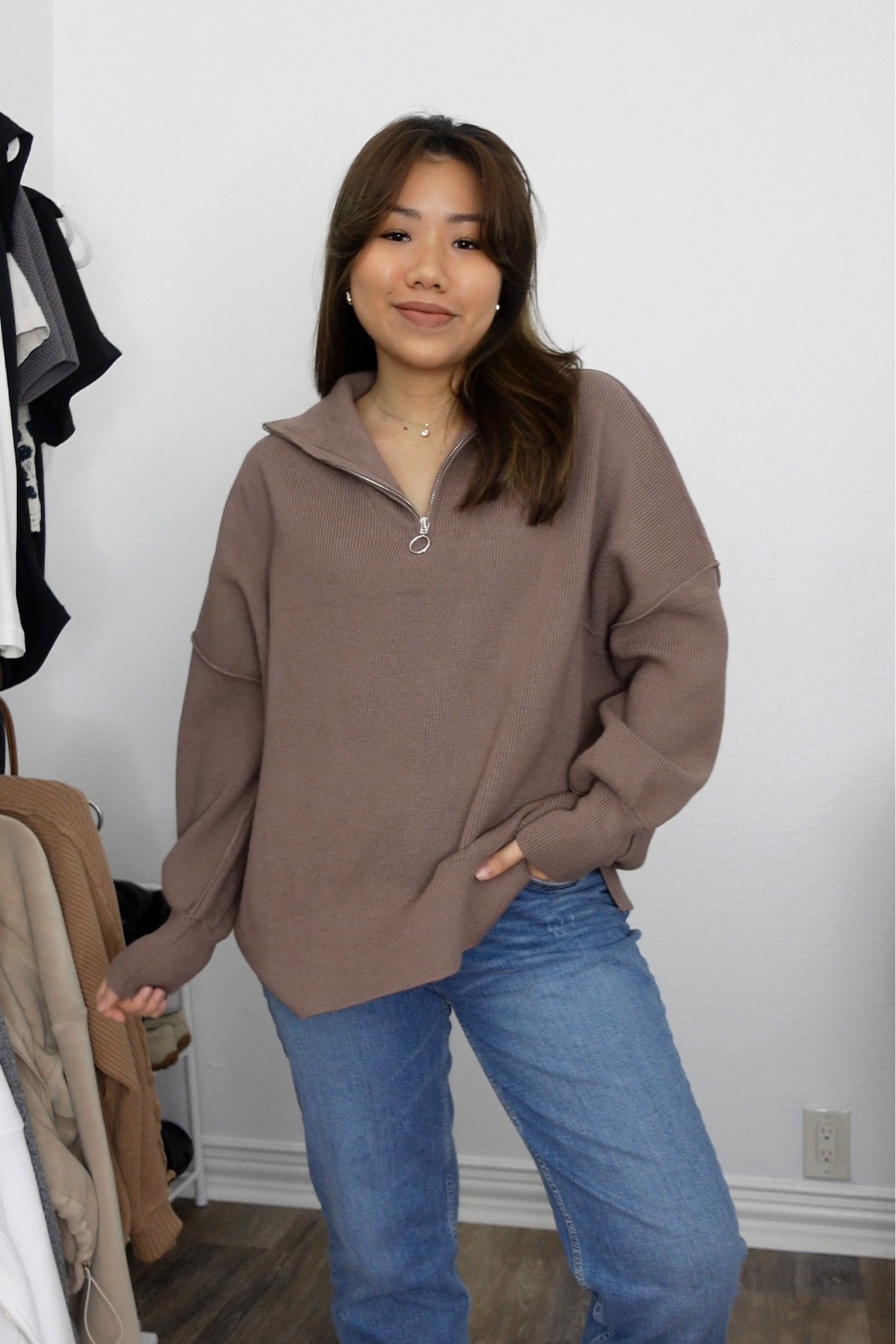 LOVE this taupe color! So chic for fall and winter. Oversized fit. Wearing size S

Amazon fashion amazon finds fall fashion fall finds fall outfits sweater winter oversized 

#LTKHolidaySale #LTKsalealert #LTKfindsunder50