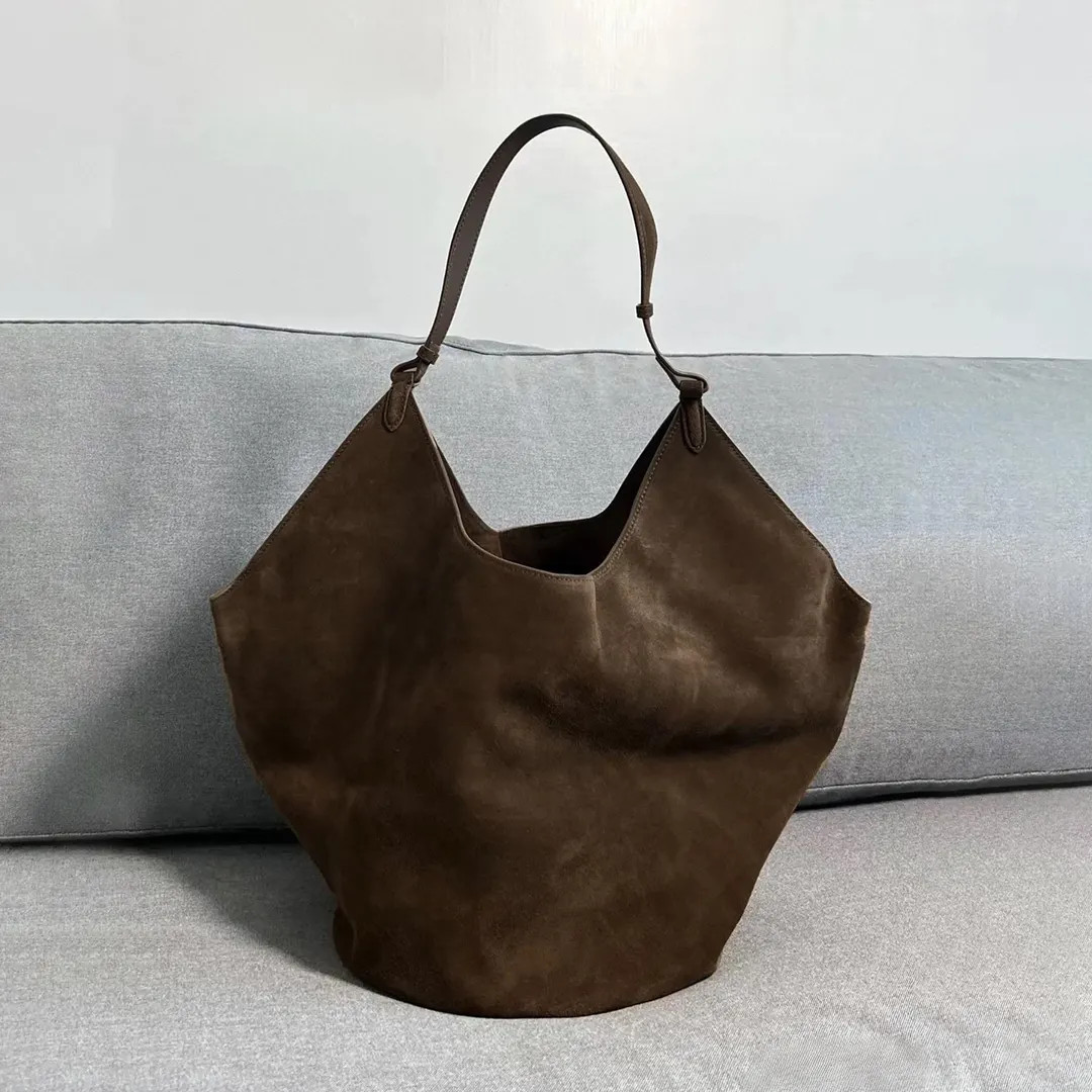 Suede Tote Bag, Lotus Bag, Minimal Leather Tote Bags, Genuine Leather Handbags - Etsy | Etsy (US)