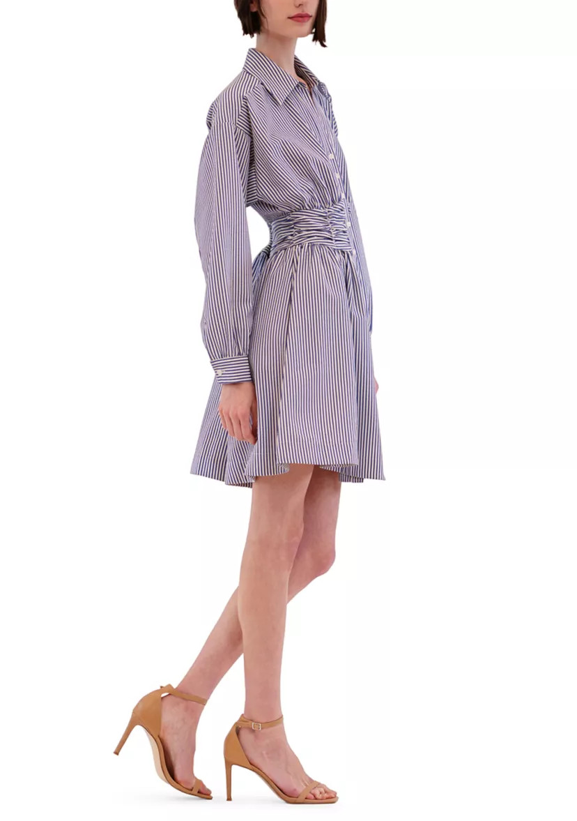 Women's Long Sleeve Button Down Printed Mini Dress | Belk
