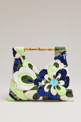 Maeve Beaded Bamboo Hand Bag | Anthropologie (US)