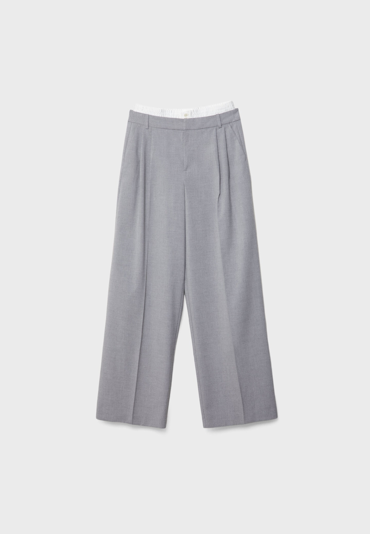 Smart trousers with contrast waistband | Stradivarius (UK)