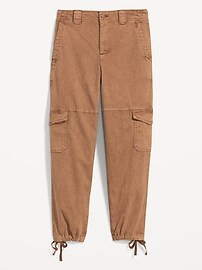 High-Waisted Barrel-Leg Cargo Ankle Pants | Old Navy (US)