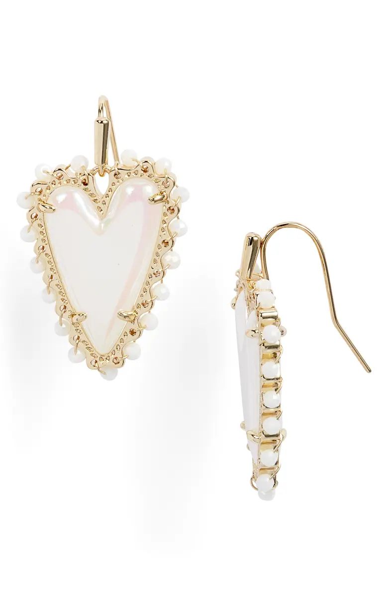 Beaded Ansley Heart Drop Earrings | Nordstrom