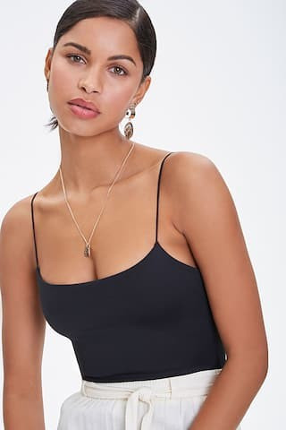 Stretch-Satin Cami Bodysuit | Forever 21 (US)