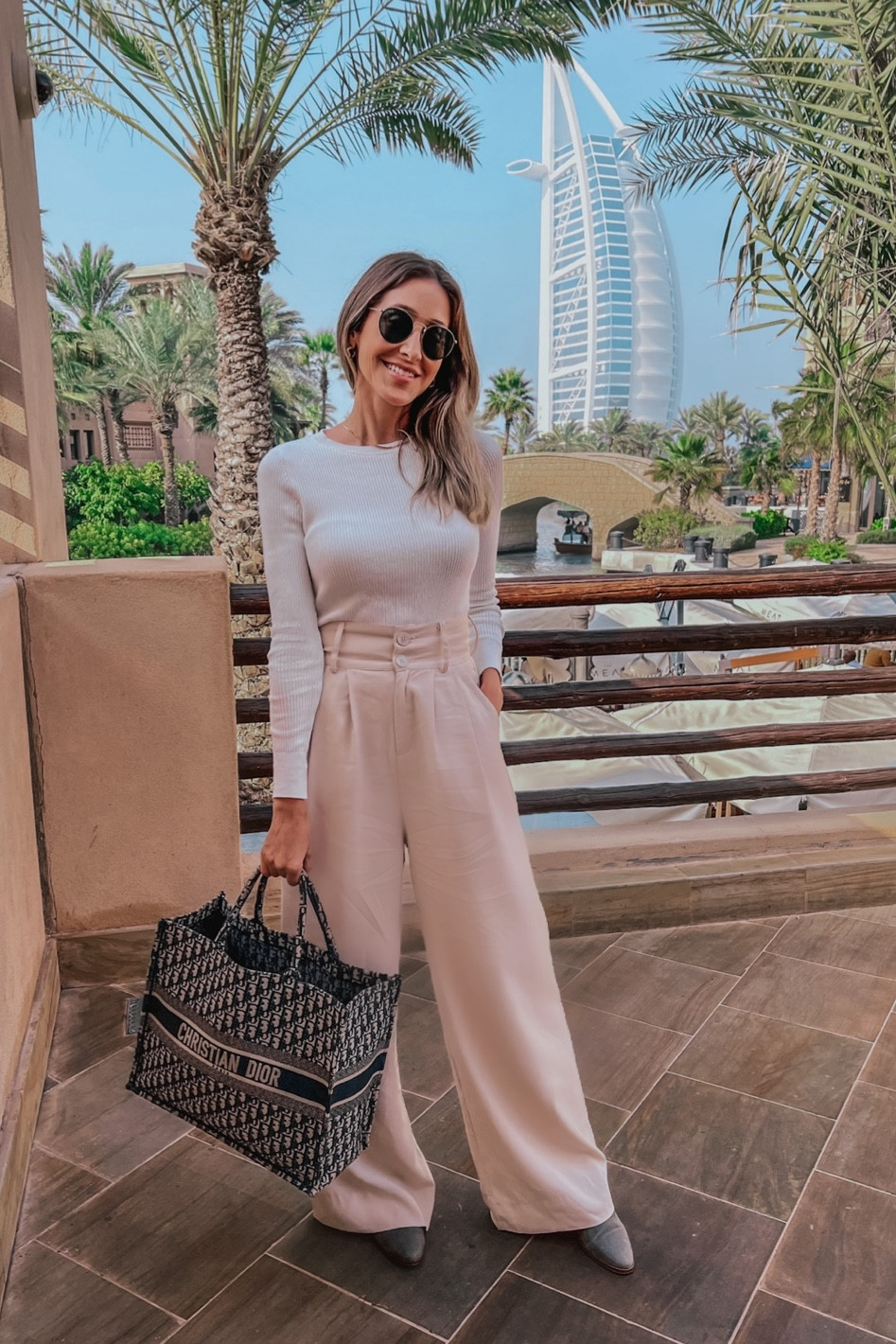 Classy and comfortable 
These wide leg pants are comfortable and the BEST fitting 👌🏻
Everything fits true to size 
These shoes are also very comfortable 
I wore all day today 


#LTKworkwear #LTKstyletip #LTKtravel