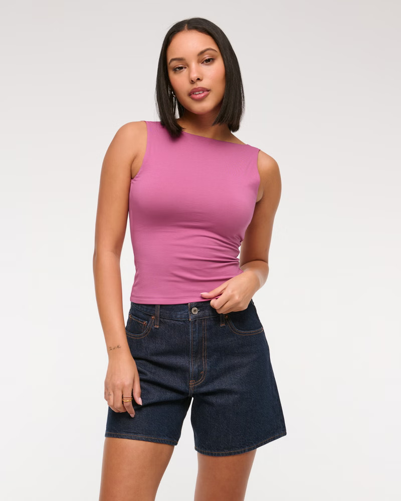 Bra-Free Scoop Back Slash Top | Abercrombie & Fitch (US)