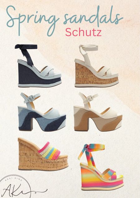 Fun spring sandals from Schutz!
This season is all about platform and wedges. 

#schutz #sandals #shoes #spring #summer #resort #vacation 

#LTKSeasonal #LTKFestival #LTKFind