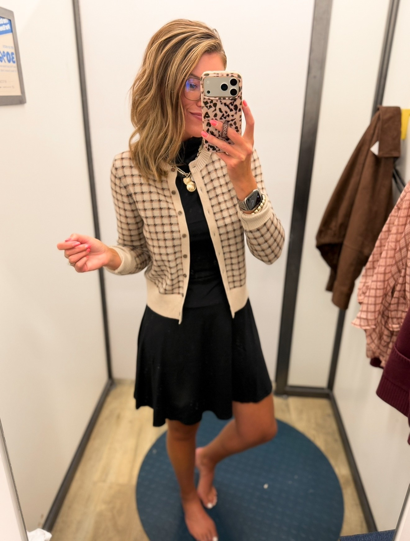 This Old Navy look would be perfect for the office. Dress currently on sale. 
Dress/small
Cardigan/small

#LTKSaleAlert #LTKSeasonal #LTKWorkwear