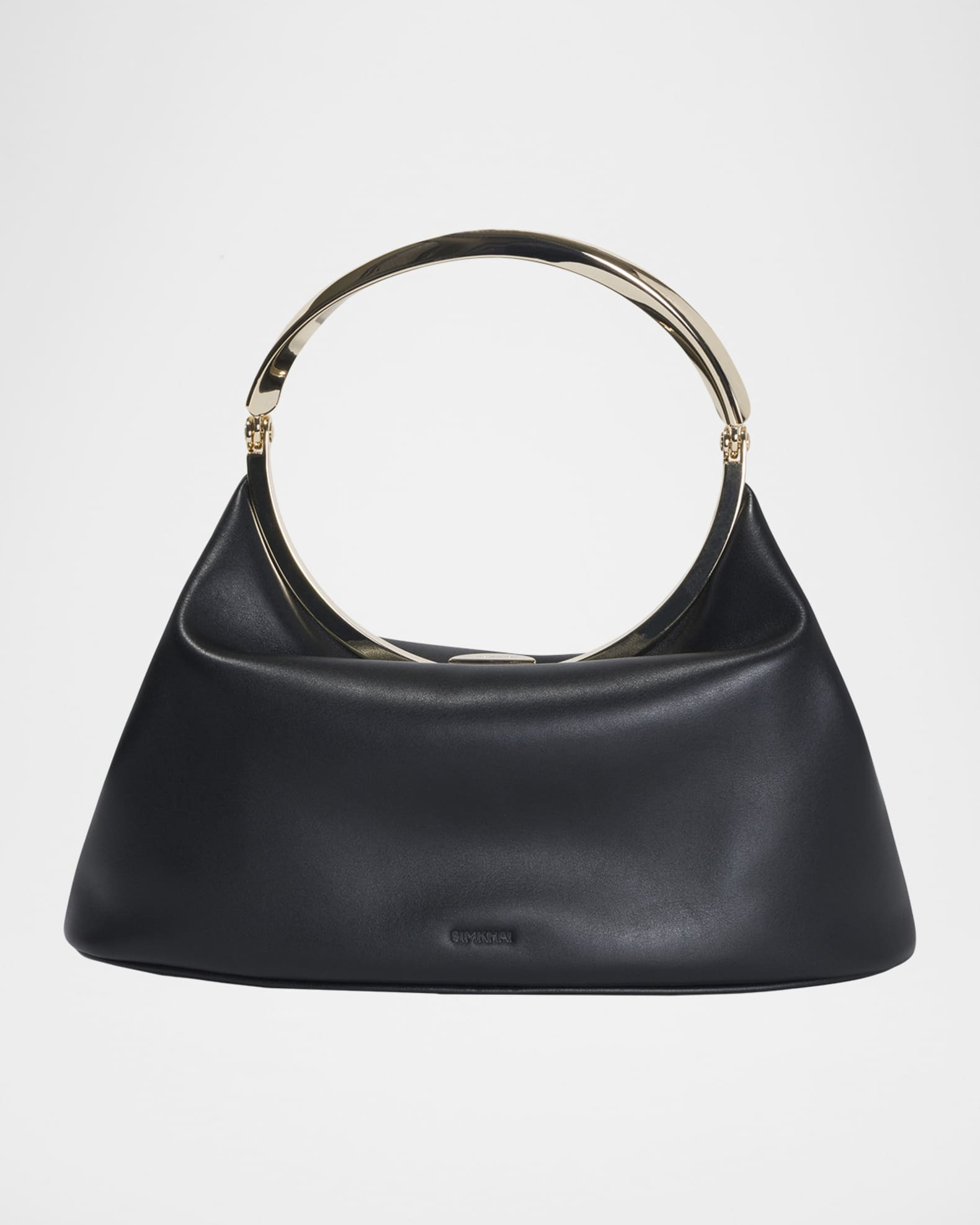 Luca Slouchy Leather Twisted Top-Handle Bag | Neiman Marcus