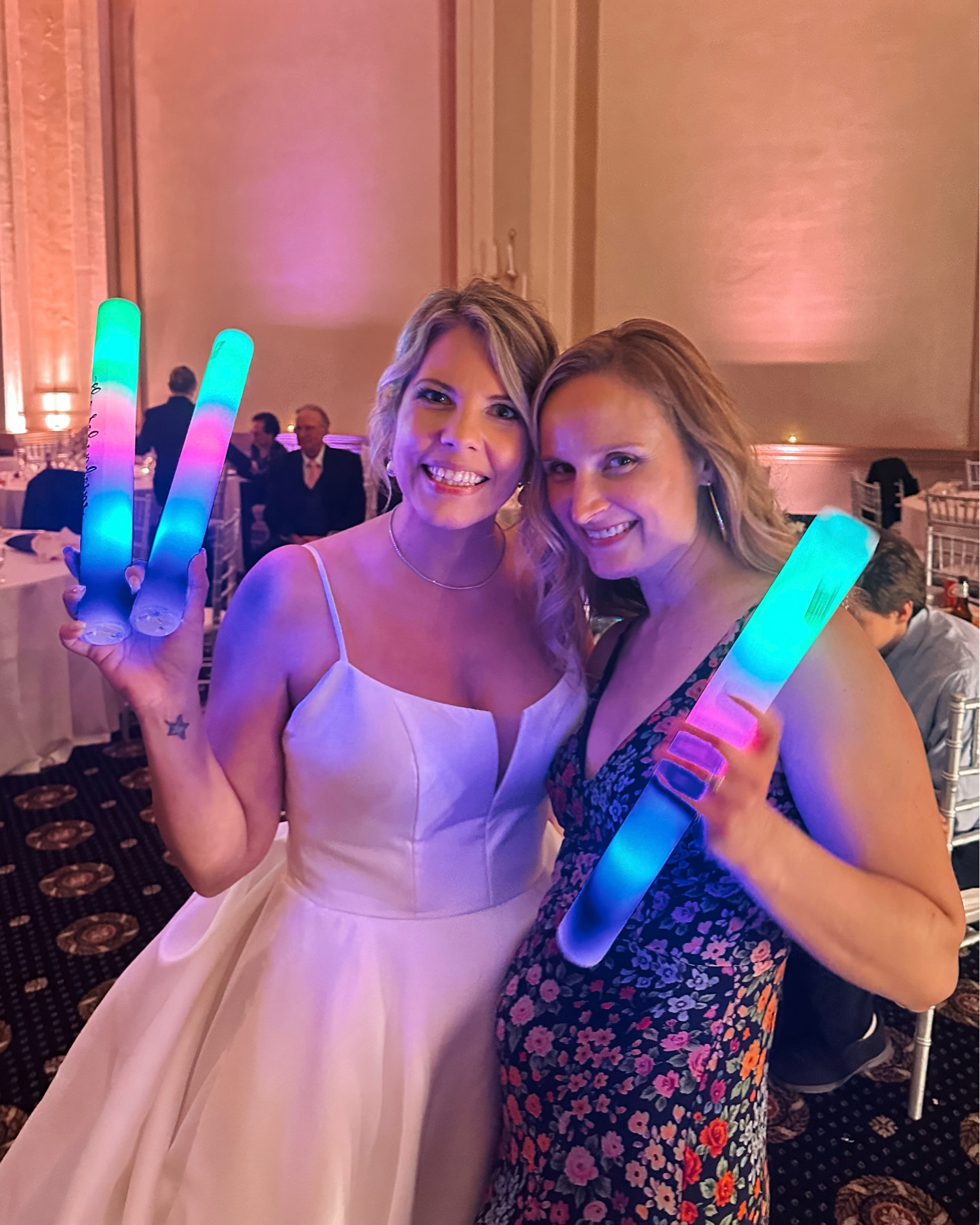 Personalized foam glow sticks. The biggest hit of the night! You can save money buy buying plain ones on Amazon. I linked both.

#LTKSeasonal #LTKParties #LTKWedding