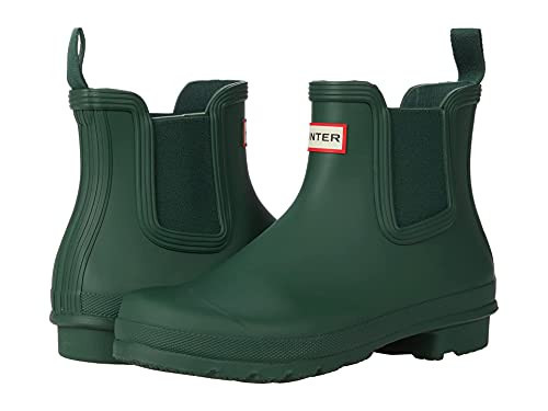 Hunter Footwear Women's Original Chelsea Rain Boot, Hunter Green, 10 | Amazon (US)