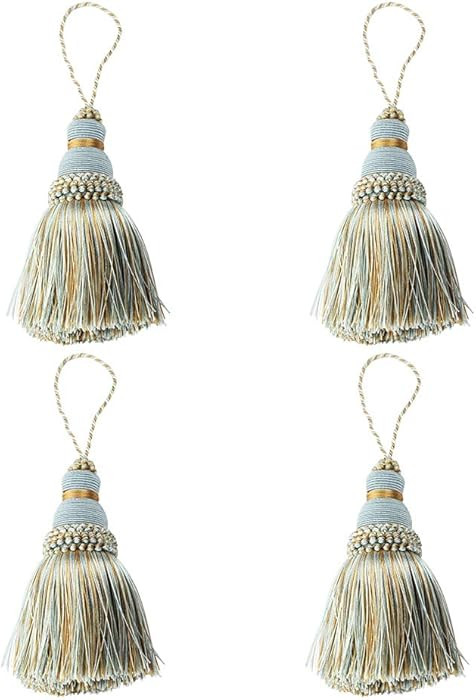 Fenghuangwu Colorful Tassel Key Tassel DIY Accessories for Curtain and Home Decoration-Mix blue-4... | Amazon (US)