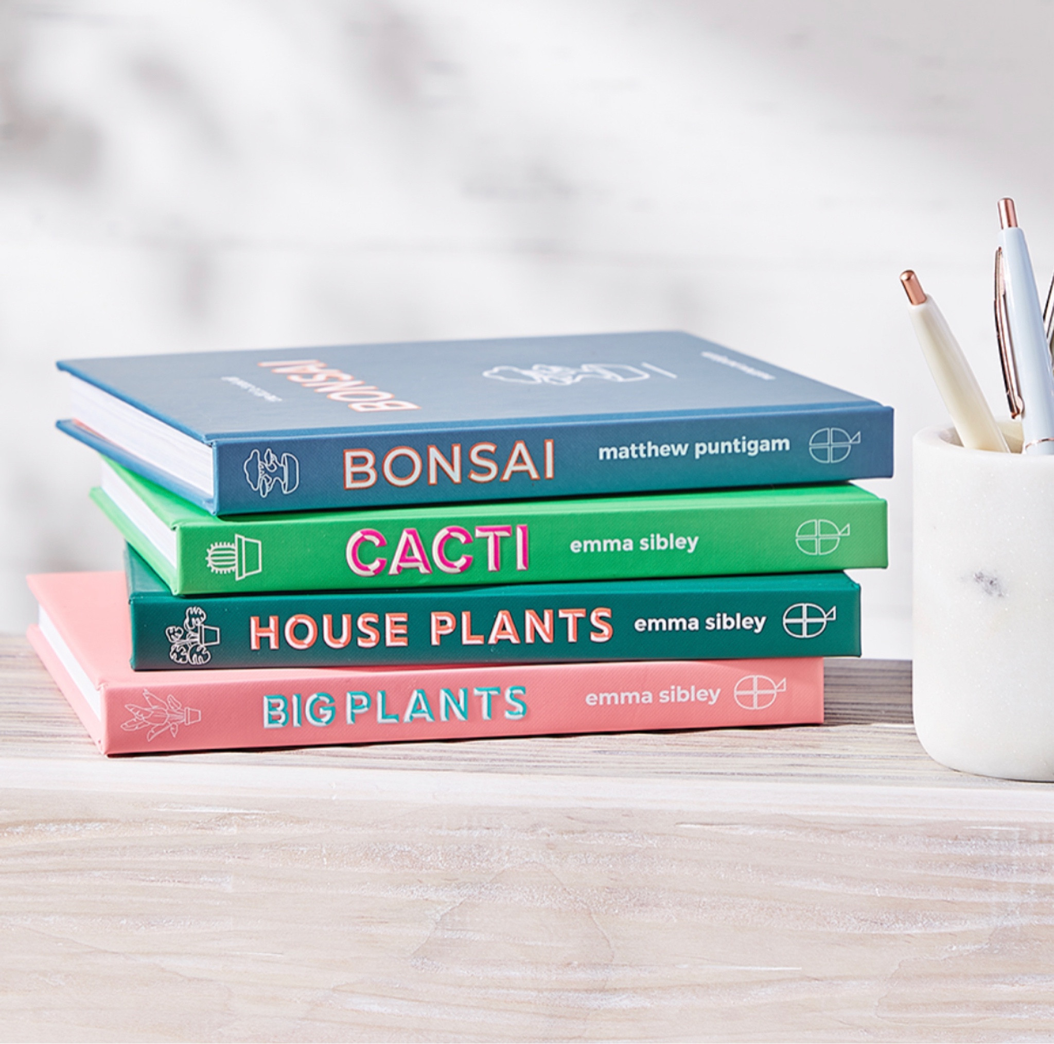 Set of four books includes:
The Little Book of House Plants
The Little Book of Cacti and Other Succulents
The Little Book, Big Plants 
The Little Book of Bonsai