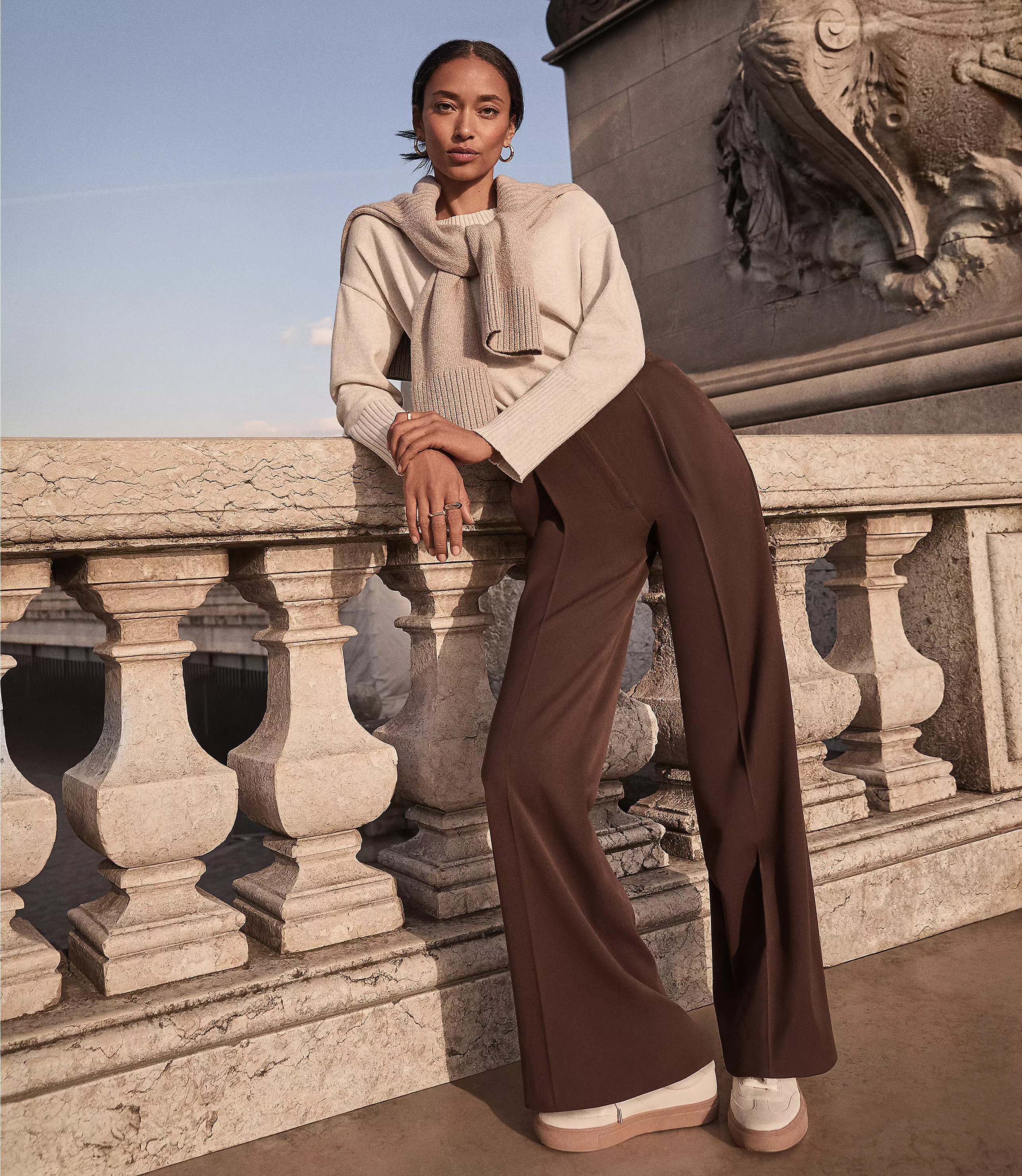 Peyton Trouser Pants in Bi-Stretch | LOFT