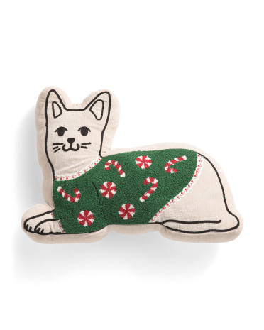 12x18 Cat With Sweater Pillow | Throw Pillows | Marshalls | Marshalls