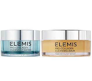 AD Elemis Pro-Collagen Cleansing Balm&Overnight Auto-Delivery | QVC