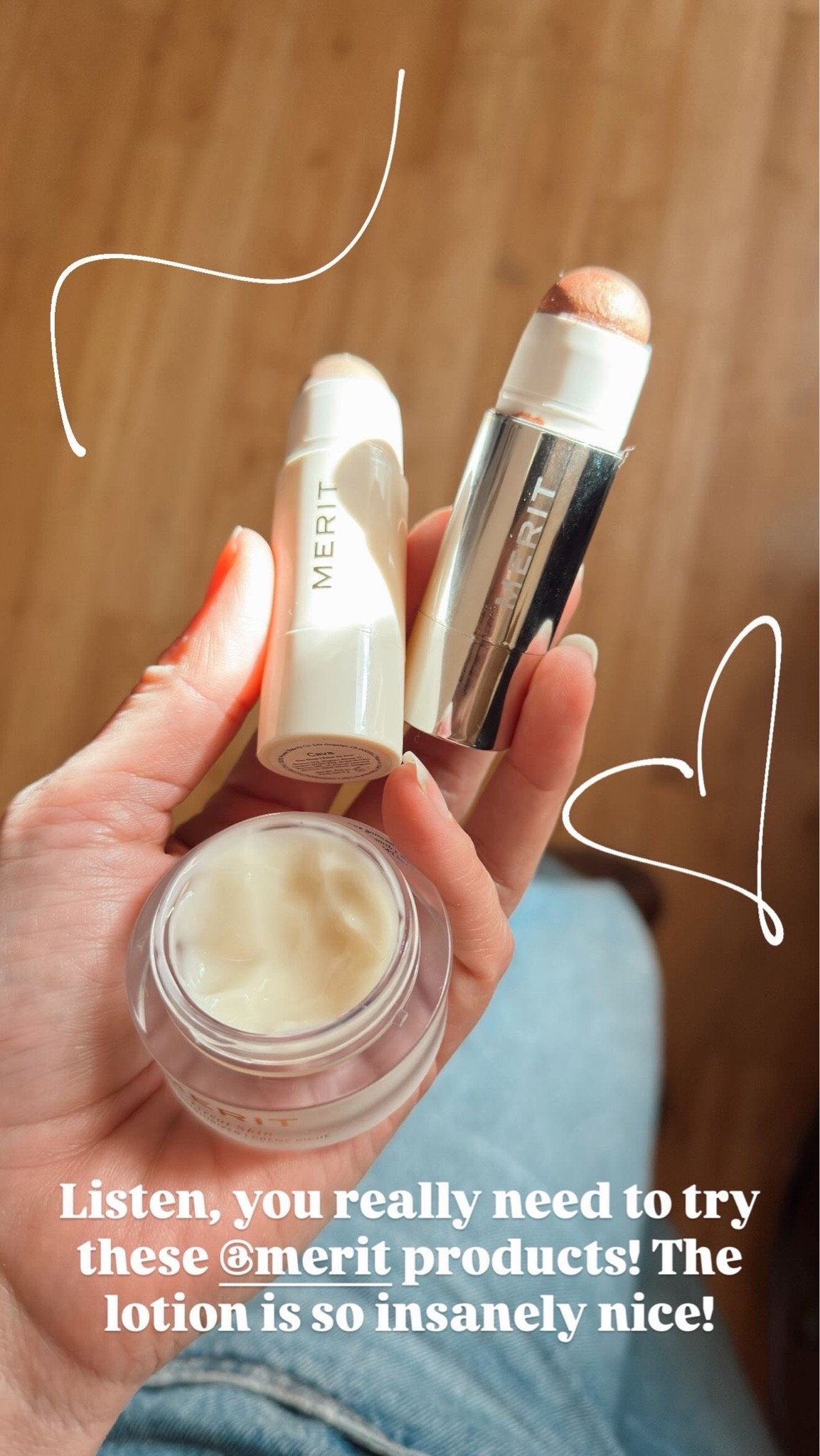 I did the Day Glow in Cava and Tulle. Also, the Great Skin moisturizer is very nice!! @Merit