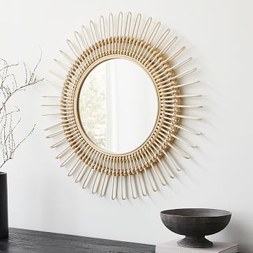 Elinor Rattan Wall Mirror | West Elm (US)