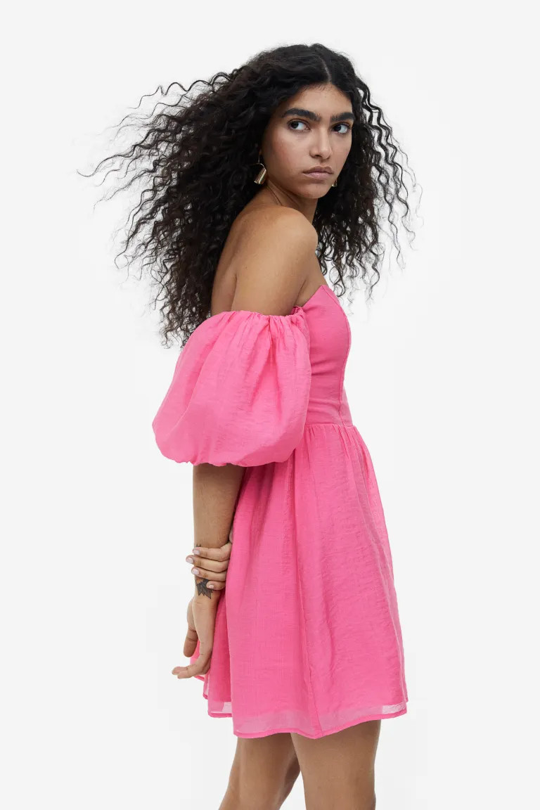 Off-the-shoulderjurk | H&M (DE, AT, CH, NL, FI)