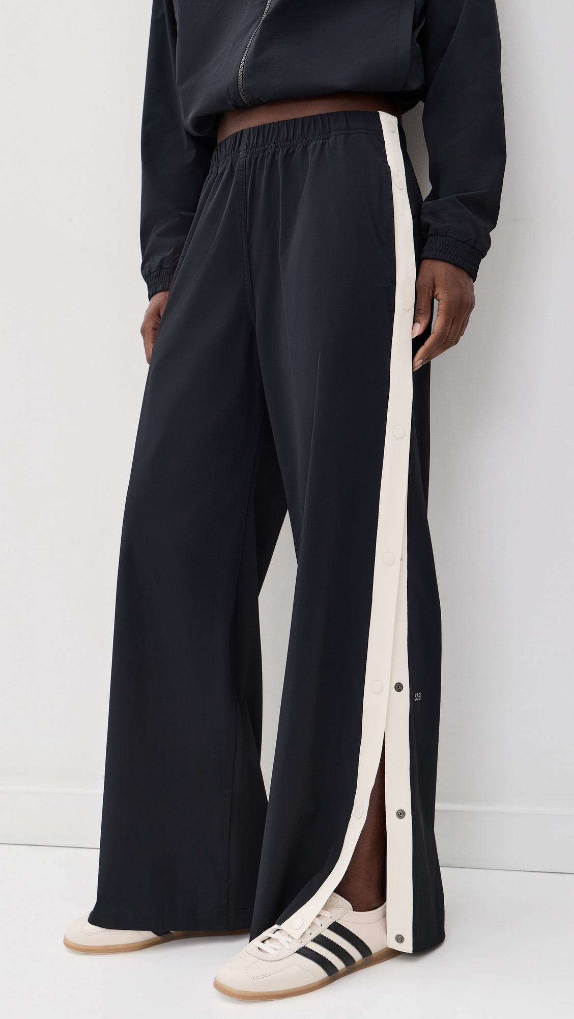 Splits59 Jordan Nylon Twill Tearaway Pants Black/Creme L | Shopbop