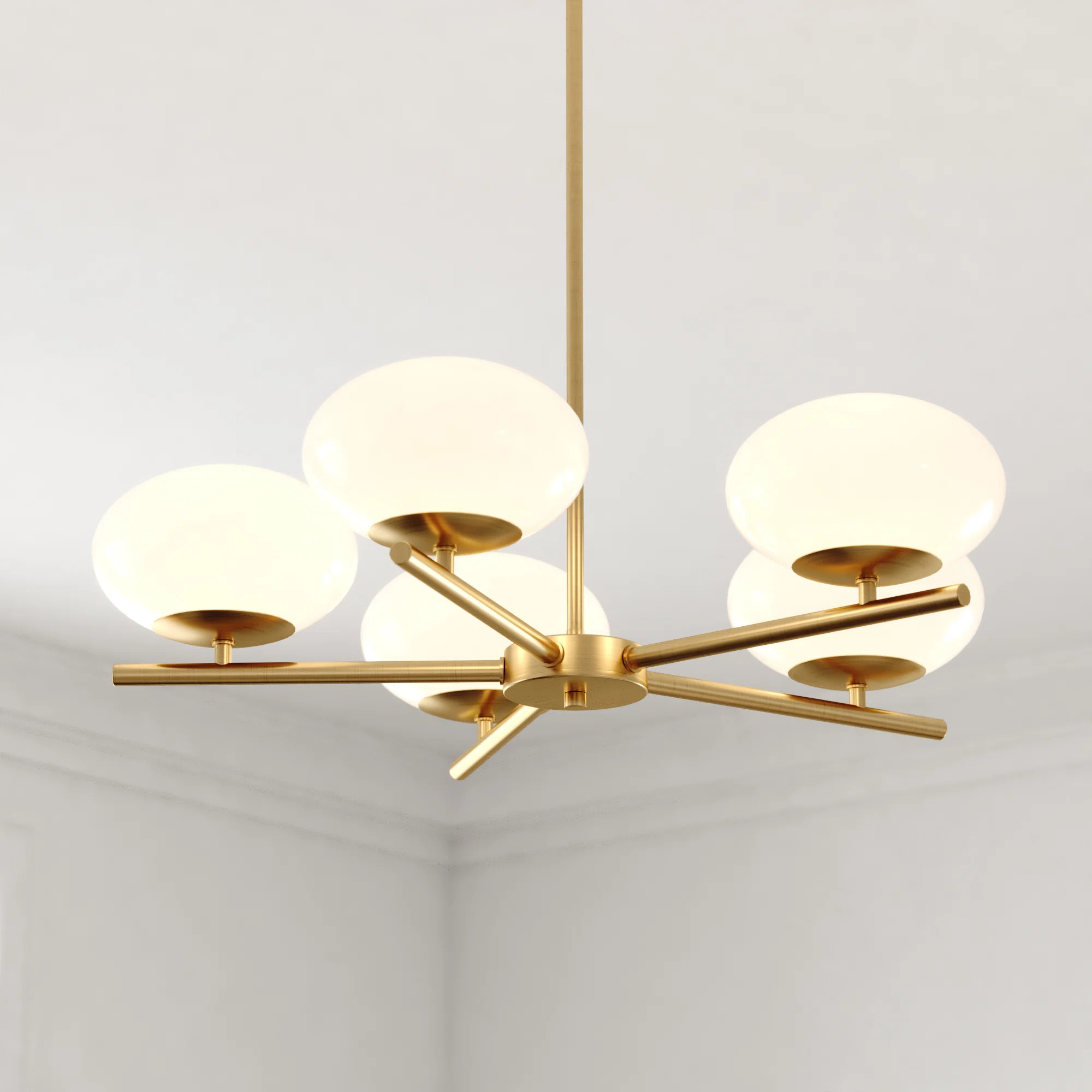 Linaker 5 - Light Dimmable Sputnik Modern Linear Chandelier | Wayfair North America