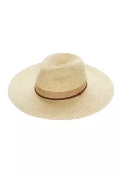 Crown & Ivy™ Wide Brim Straw Panama Hat | Belk