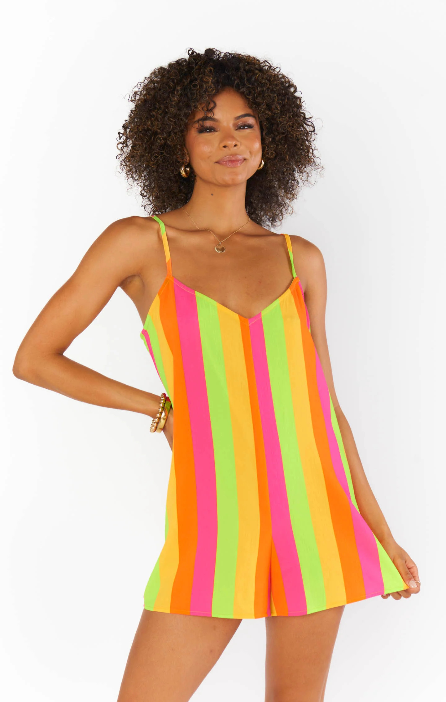 Rascal Romper ~ Neon Vacay Stripe | Show Me Your Mumu