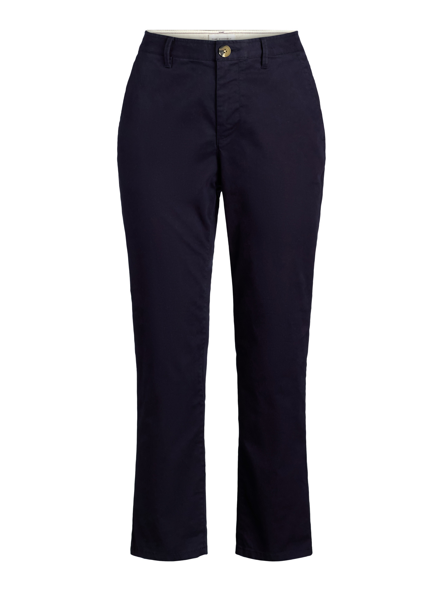 Free Assembly Women's Mid Rise Slim Straight Chino Pants, 25” Inseam, Sizes 0-20 | Walmart (US)