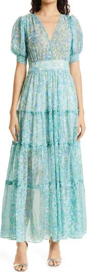 Floral Chiffon Tiered Maxi Dress | Nordstrom