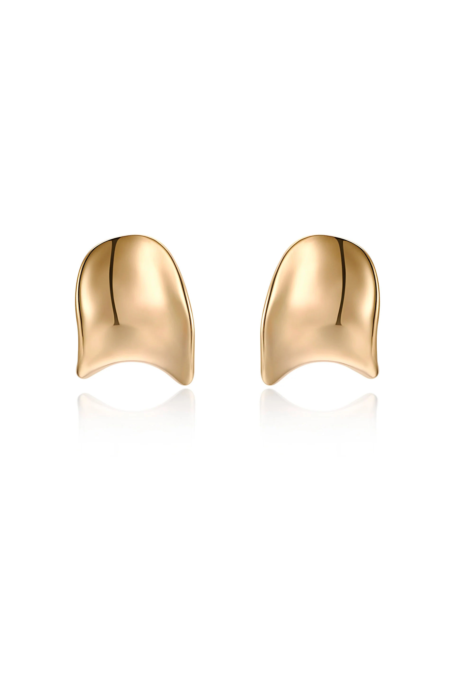 Curved Stud Earrings | Ettika