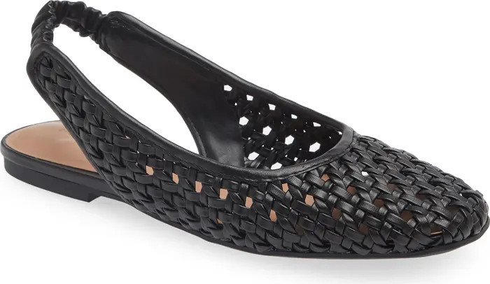 Arabella Woven Slingback Flat (Women) | Nordstrom Rack