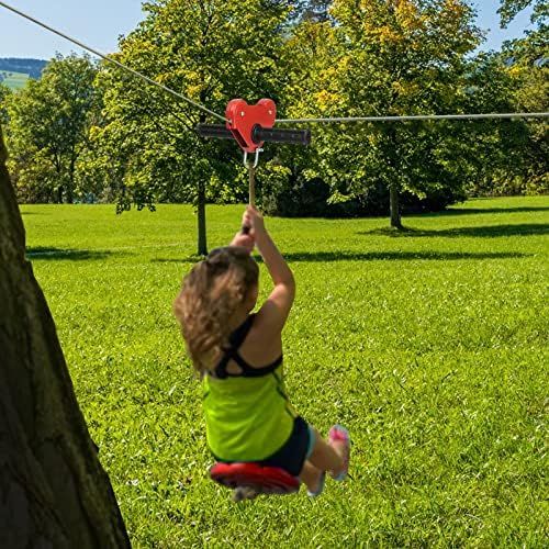 EDOSTORY 160 Feet Zip Line Kit for Kids and Adult Up to 330lb with Stainless Steel Ziplines Spring B | Amazon (US)